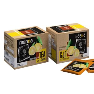 Georgian black tea with lemon MANNA Georgian Black Tea with Lemon – Tea Bags