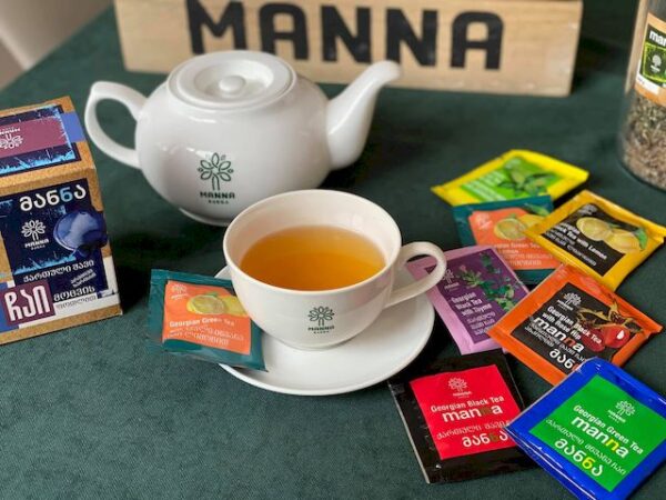 Zestaw herbat gruzińskich MANNA 80 Mix – 4 smaki, 80 saszetek