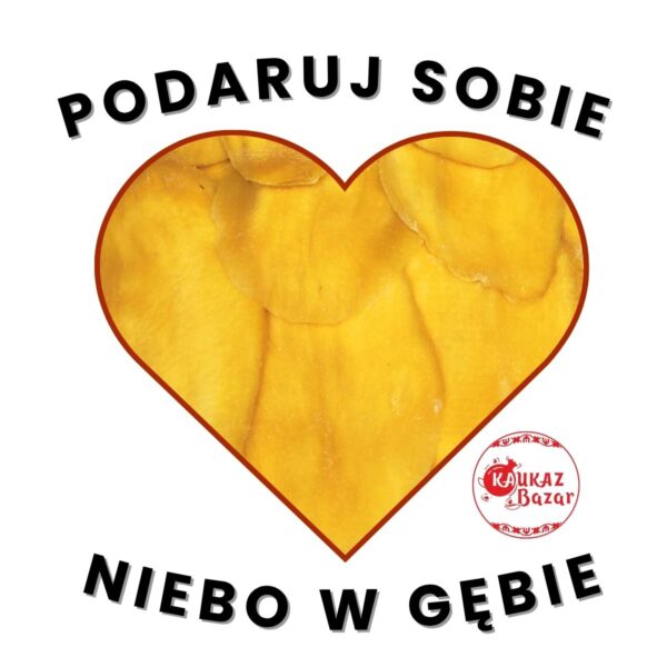 Mango suszone bez cukru - naturalny produkt Kaukaz Bazar
