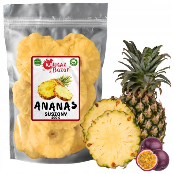 Dried Pineapple Rings with a Hint of Passion Fruit 200 g