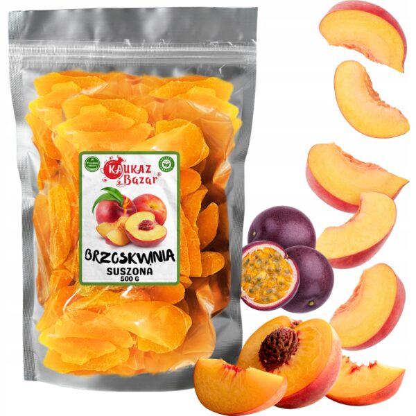Brzoskwinie Suszone z Nutą Marakui 500 g