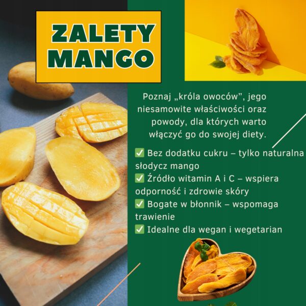 Mango suszone bez dodatku cukru 250 g