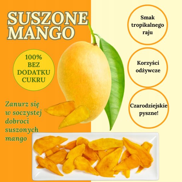 Mango suszone bez dodatku cukru 250 g