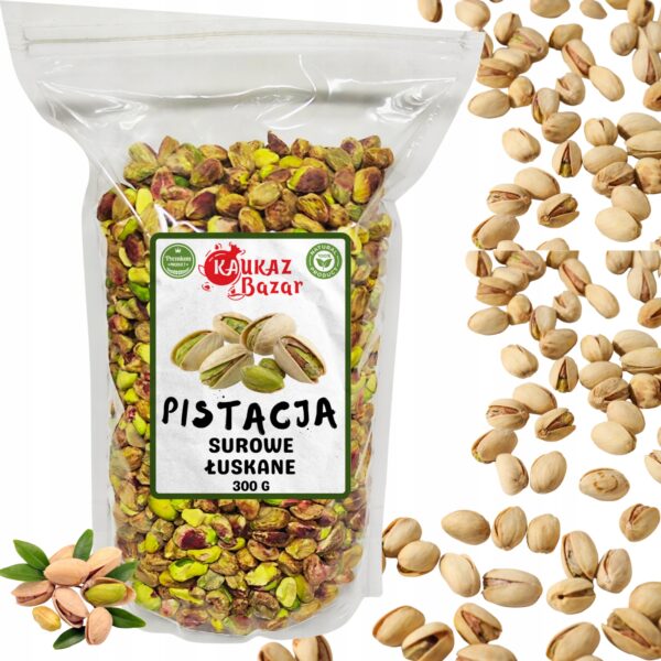 Pistacje Łuskane Surowe Bez Soli 300 g