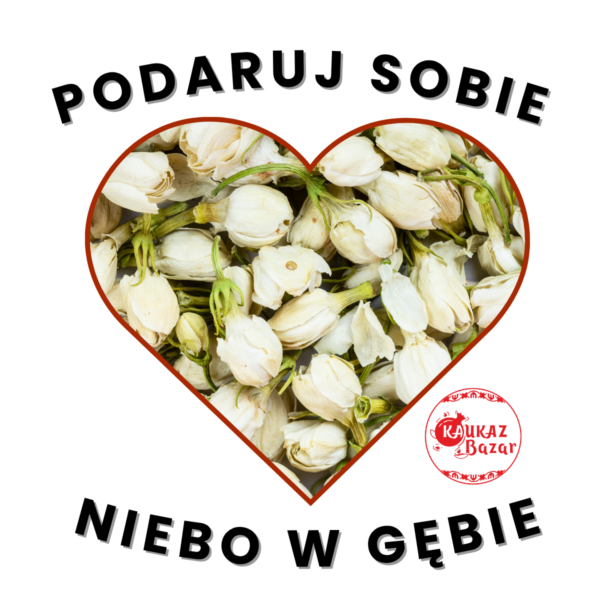 Suszone pąki jaśminu – Kaukaz Bazar Zbliżenie suszonych pąków jaśminu w grafice Kaukaz Bazar